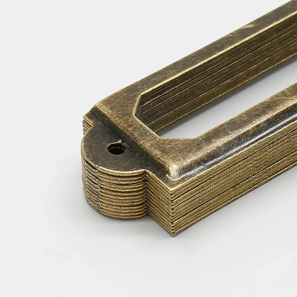 Qjaiune Metal Label Holders 60x17mm Antique Bronze with Screws | Pack of 50 for Cabinets & Drawers - view 5