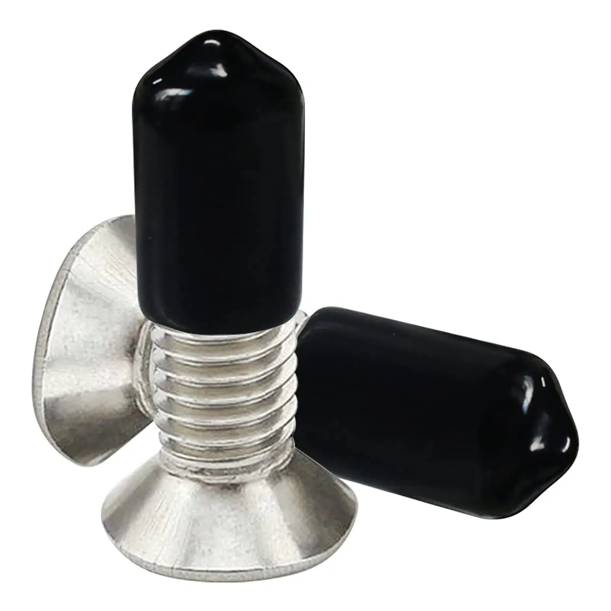 yuntop 50pcs Black Rubber End Caps for 8mm-8.5mm (5/16 Inch) Screws, Tubes, Pipes | Protective Thread Covers - view 5