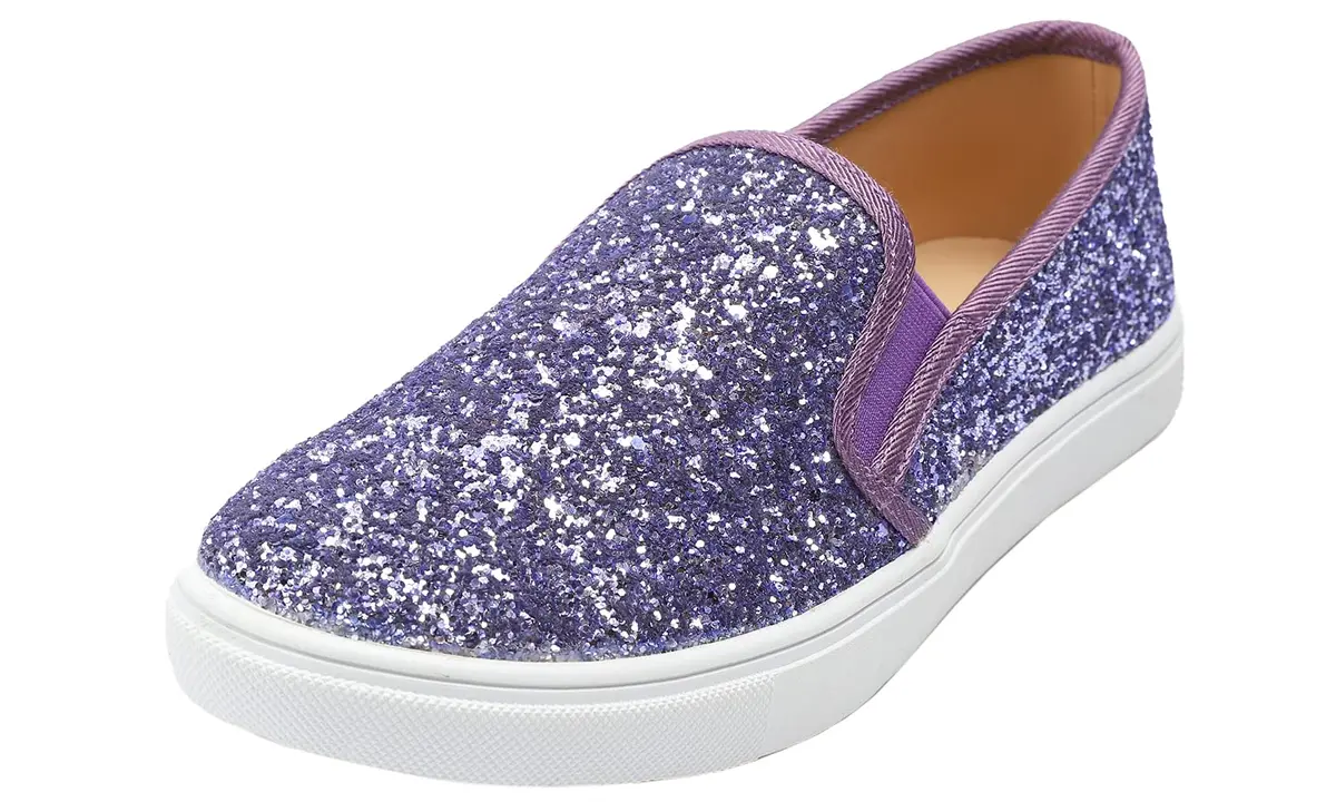 FEVERSOLE Women's Fashion Slip-On Sneakers 8 M US | Casual Flat Loafers Lavender - main product image
