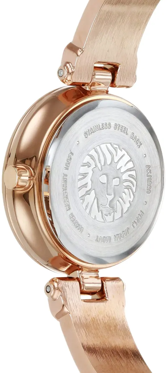 Anne Klein Women's Rose Gold-Tone Bangle Watch with Diamond Dial | 28mm Case - view 4