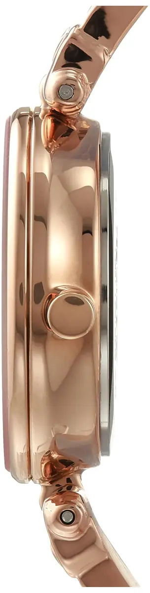 Anne Klein Women's Rose Gold-Tone Bangle Watch with Diamond Dial | 28mm Case - view 2