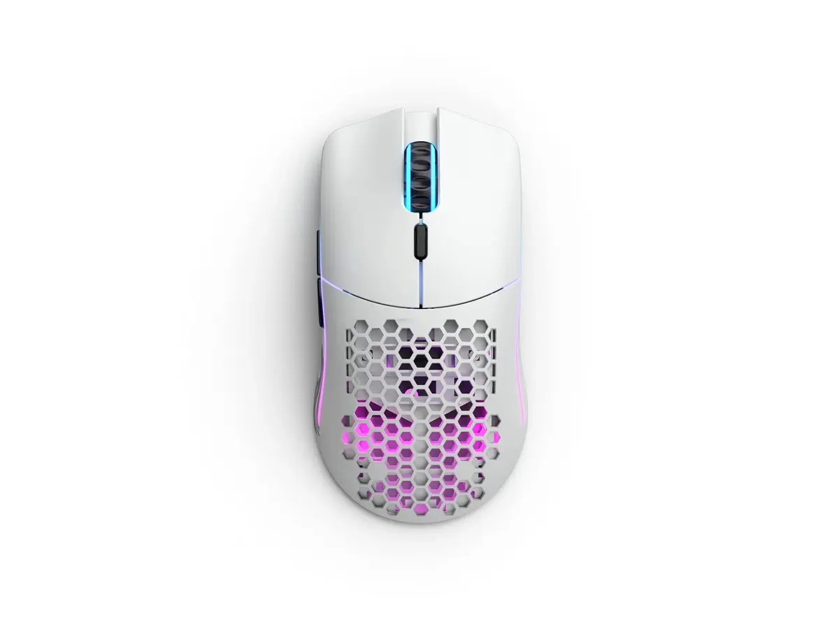 GLORIOUS Model O Wireless Gaming Mouse - 69g Honeycomb Design, RGB, Ambidextrous, 2.4GHz Wireless, 71 Hours Battery, Matte White - view 5