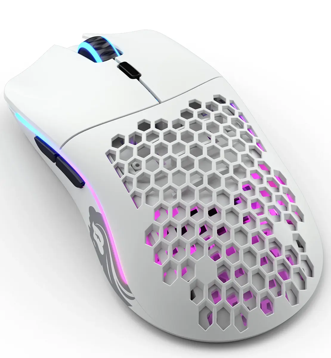 GLORIOUS Model O Wireless Gaming Mouse - 69g Honeycomb Design, RGB, Ambidextrous, 2.4GHz Wireless, 71 Hours Battery, Matte White - view 9