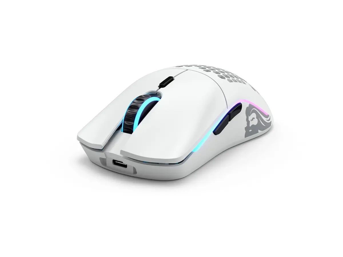 GLORIOUS Model O Wireless Gaming Mouse - 69g Honeycomb Design, RGB, Ambidextrous, 2.4GHz Wireless, 71 Hours Battery, Matte White - view 2
