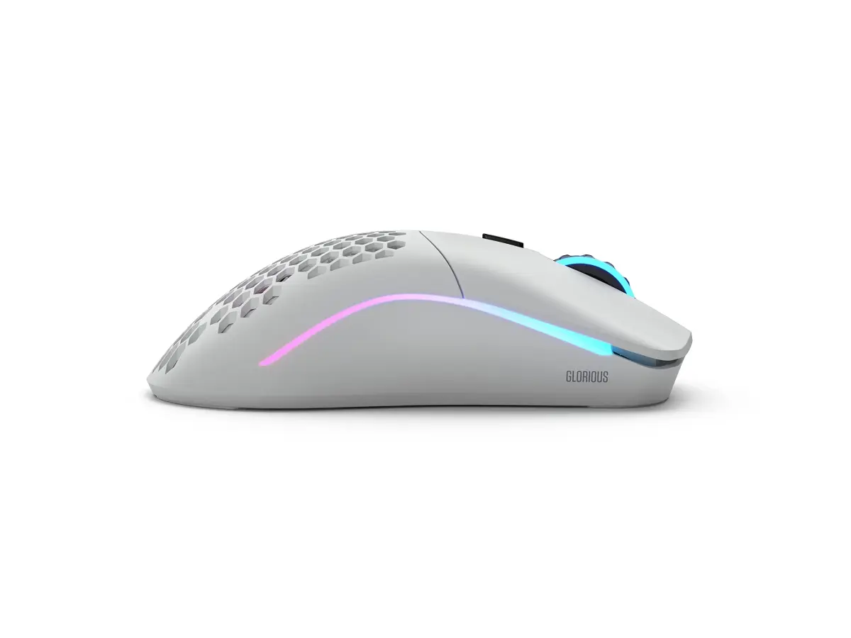 GLORIOUS Model O Wireless Gaming Mouse - 69g Honeycomb Design, RGB, Ambidextrous, 2.4GHz Wireless, 71 Hours Battery, Matte White - view 4