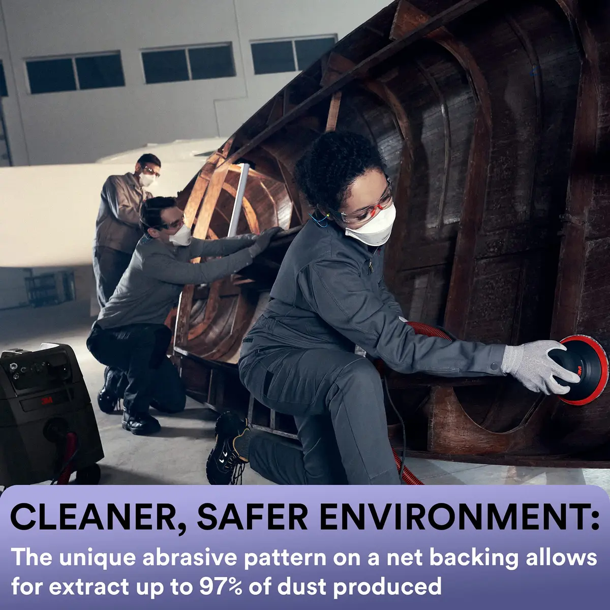 3M Xtract Net Disc 710W 6 in | Dust-Free Sanding with Cubitron Grain - view 2