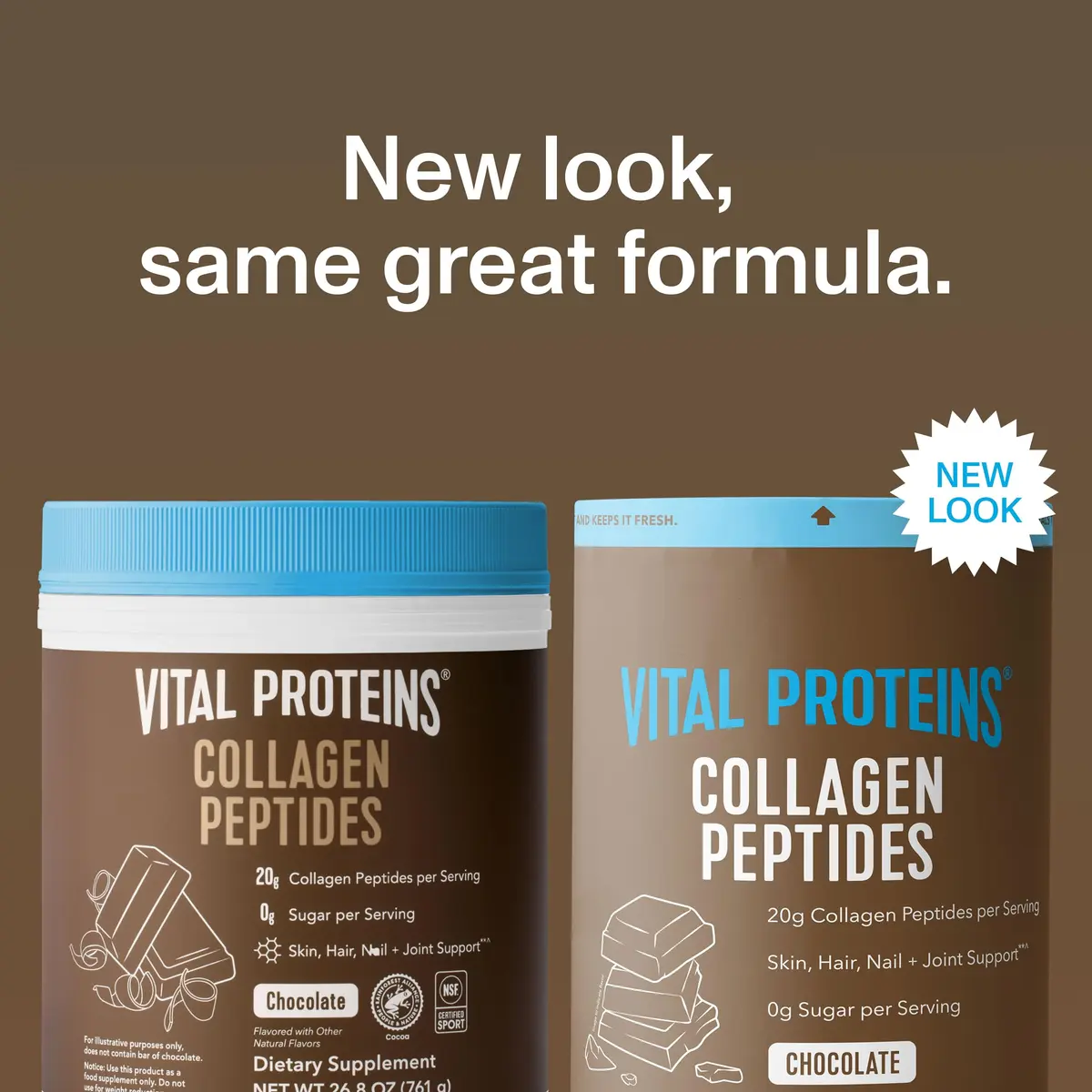 Vital Proteins Collagen Peptides Powder Chocolate 26.8oz (800ml) | Supports Hair Skin Nails Joints - view 3