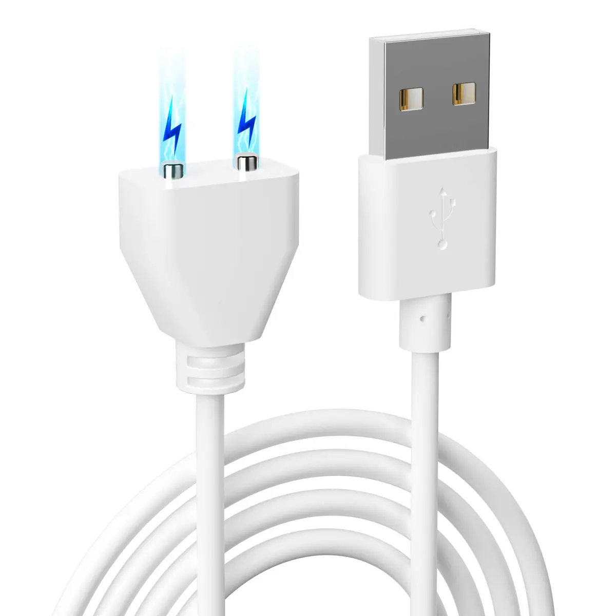 Bicmice Magnetic USB DC Charger Cable 6mm (0.24in) | Pure Copper Core, White - main product image