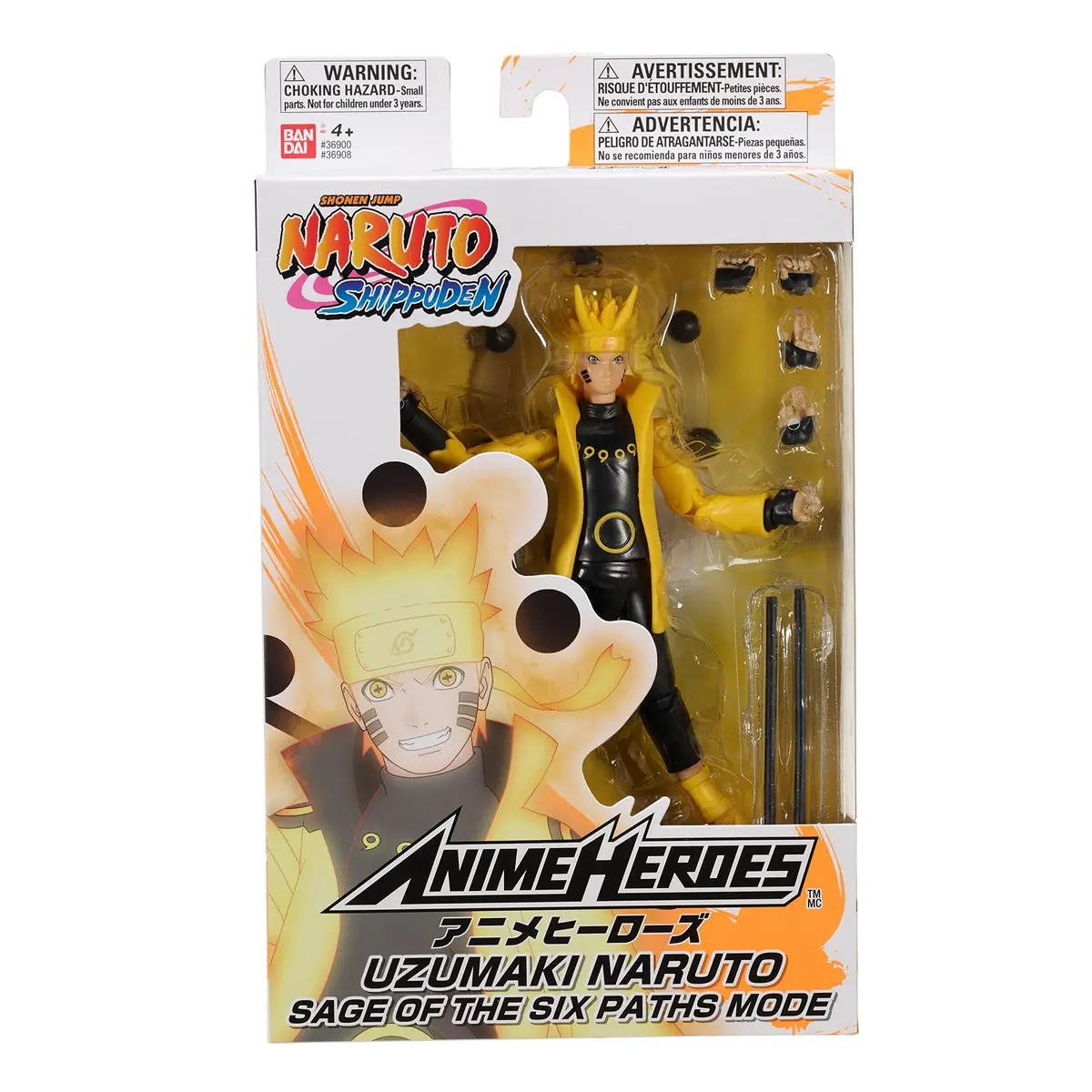 Tamagotchi Naruto Uzumaki Sage of Six Paths Action Figure | 6.5-inch Anime Hero with 20+ Articulations - view 5