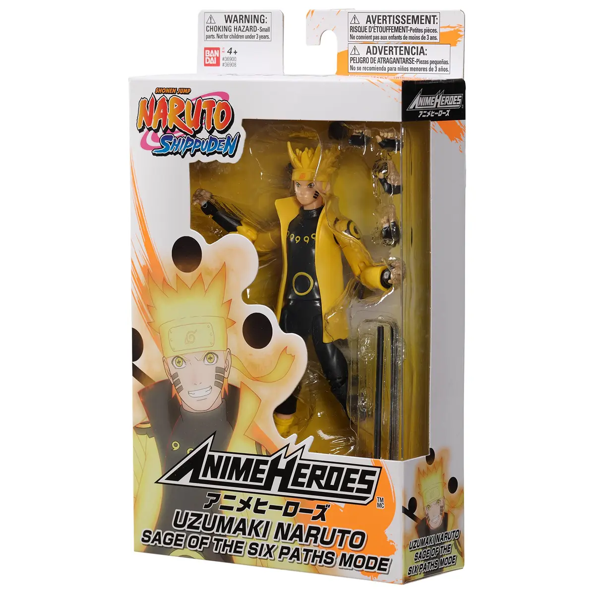 Tamagotchi Naruto Uzumaki Sage of Six Paths Action Figure | 6.5-inch Anime Hero with 20+ Articulations - view 7
