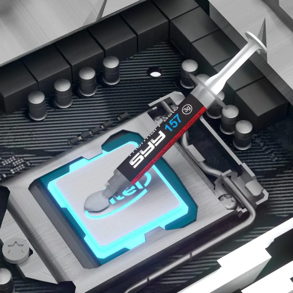 SYY Thermal Paste 6g CPU Compound with Toolkit for CPU/GPU/All Coolers | Carbon-Based, Easy to Apply, Long-Lasting Cooling - view 5