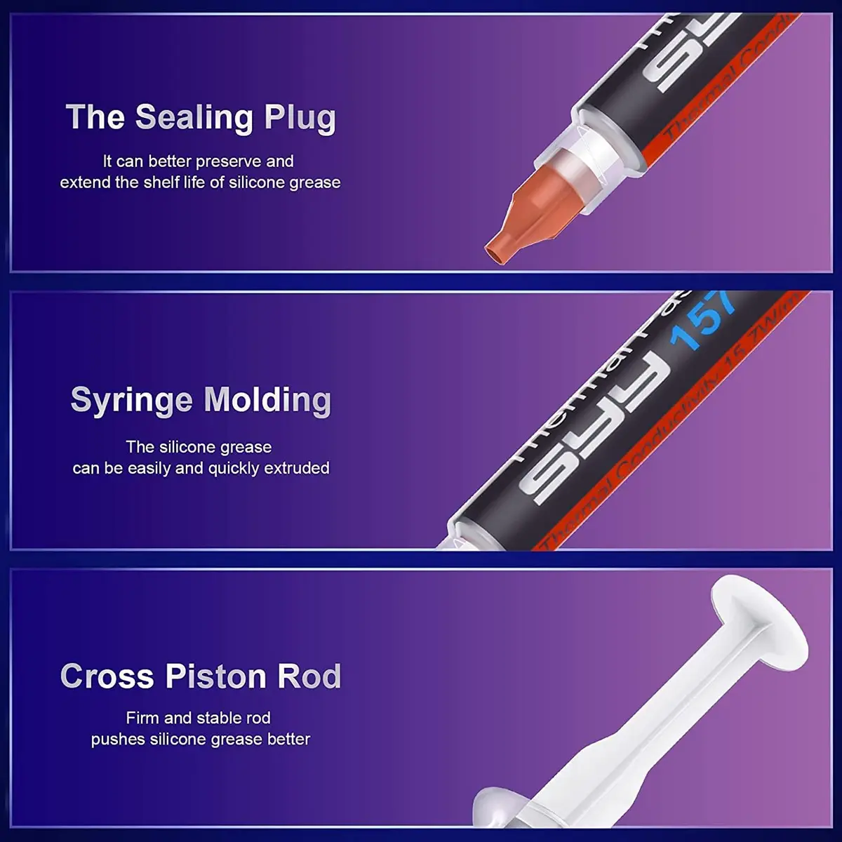 SYY Thermal Paste 6g CPU Compound with Toolkit for CPU/GPU/All Coolers | Carbon-Based, Easy to Apply, Long-Lasting Cooling - view 7