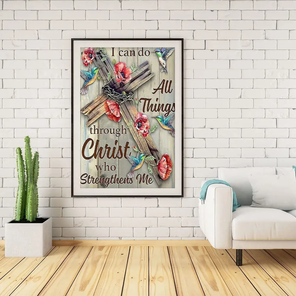 Clendo Christ Diamond Painting Kit for Adults, 5D Full Drill Resin Gem Art with Crucifix Design, 30x40cm | DIY Craft for Home Wall Decor - view 9