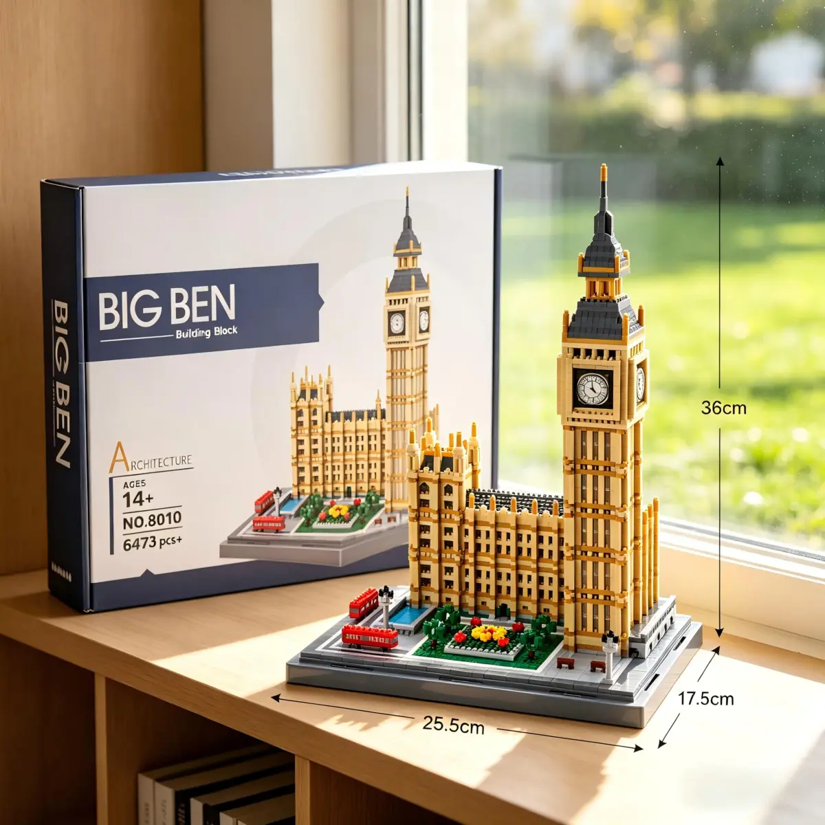 KLMEi London Big Ben Micro Building Blocks Set 4112 PCS | Educational STEM Toy for Ages 14+ - view 6
