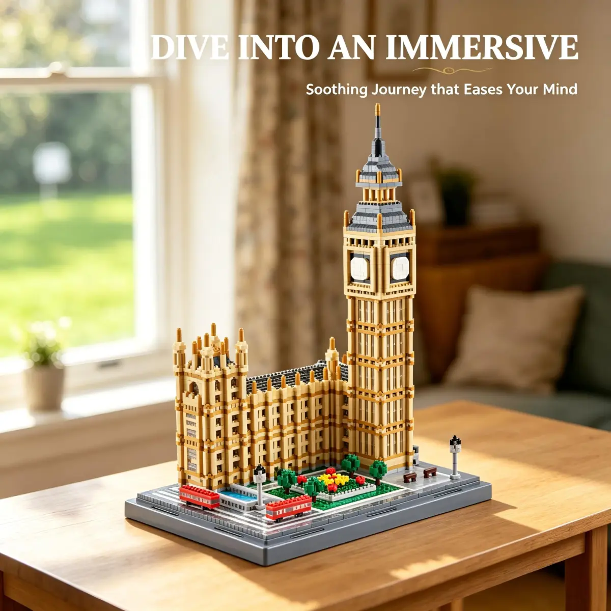 KLMEi London Big Ben Micro Building Blocks Set 4112 PCS | Educational STEM Toy for Ages 14+ - view 3