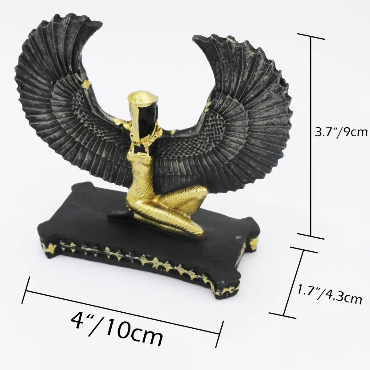 Kocris Casa Ancient Egypt Goddess Aquarium Ornament 10.4cm (4.1") | Resin Fish Tank Decor for Betta & Reptiles - view 5