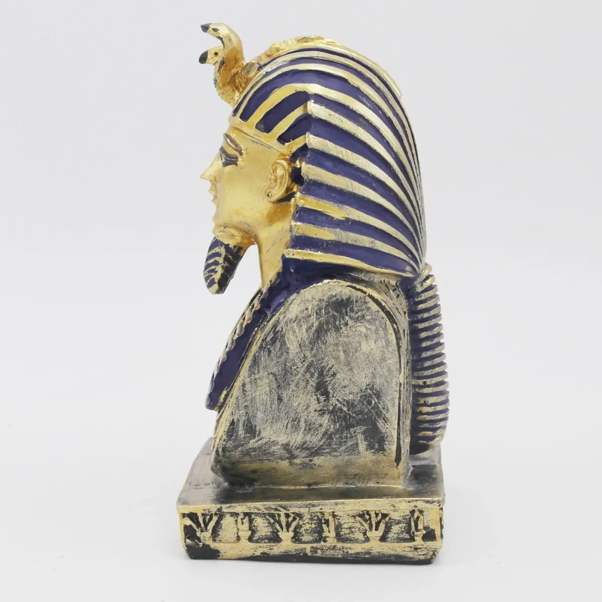 Kocris Casa Egyptian Pharaoh Fish Tank Decoration 10.5cm (4.1") | Ancient Egypt Reptile Terrarium Ornament - view 3