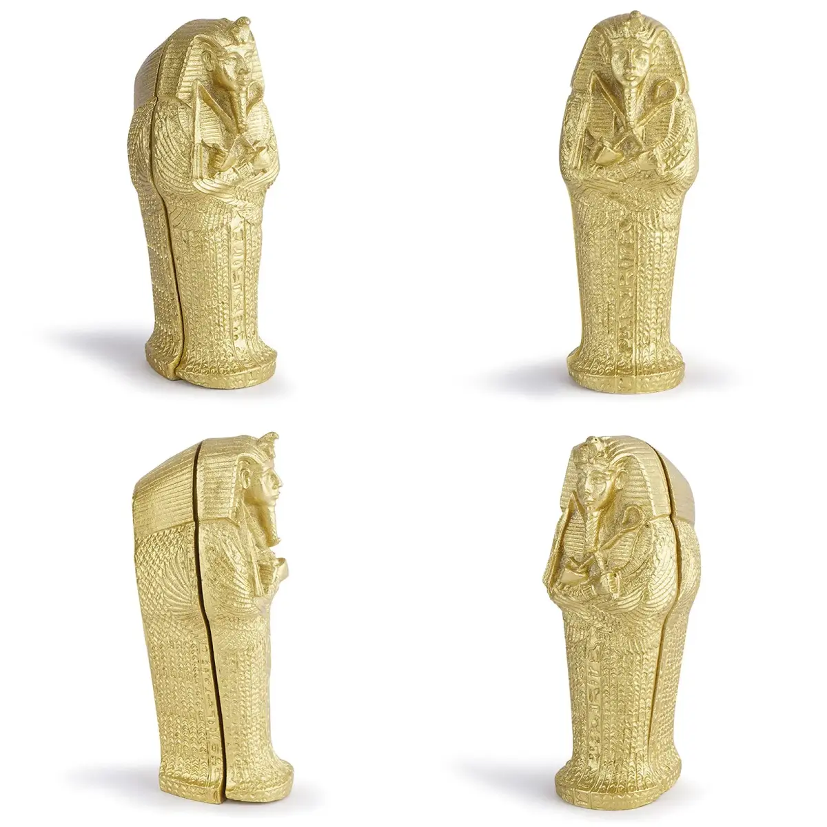 Kocris Casa Mummy Gold Coffin Aquarium Ornament 8.9cm (3.5") | Egyptian Fantasy Decor for Fish Tanks - view 4