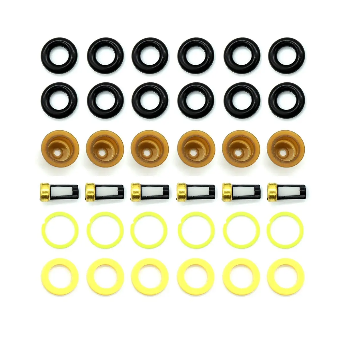 HiSport Fuel Injector Rebuild Service Kits for Universal EV1 Engines | Compatible with Common Injectors - main product image