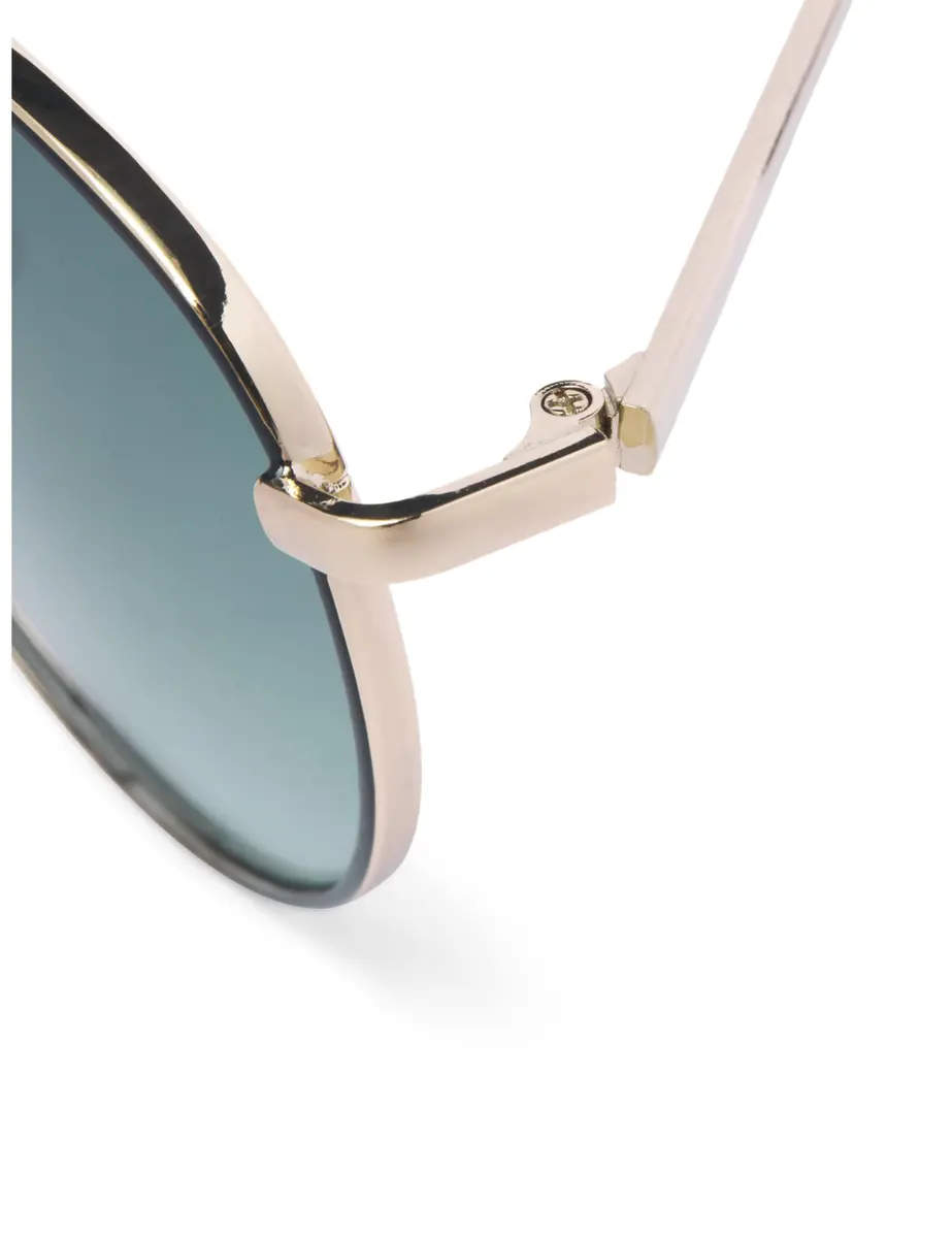 JACK & JONES Male Right Pointed Sunglasses, Gold, One Size | Modern & Comfortable for Men - view 3
