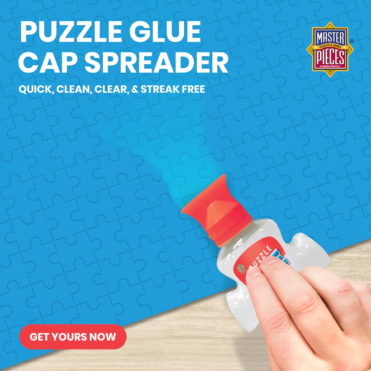Masterpieces Puzzle Glue 5oz Shaped Bottle - Clear - Vibrant Artwork & Durable Pieces for Teens & Adults - view 7