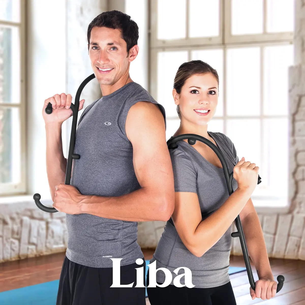 LiBa Trigger Point Cane Massager for Back and Neck | 36.83 cm (14.5 in) Deep Tissue Muscle Knot Relief - view 6
