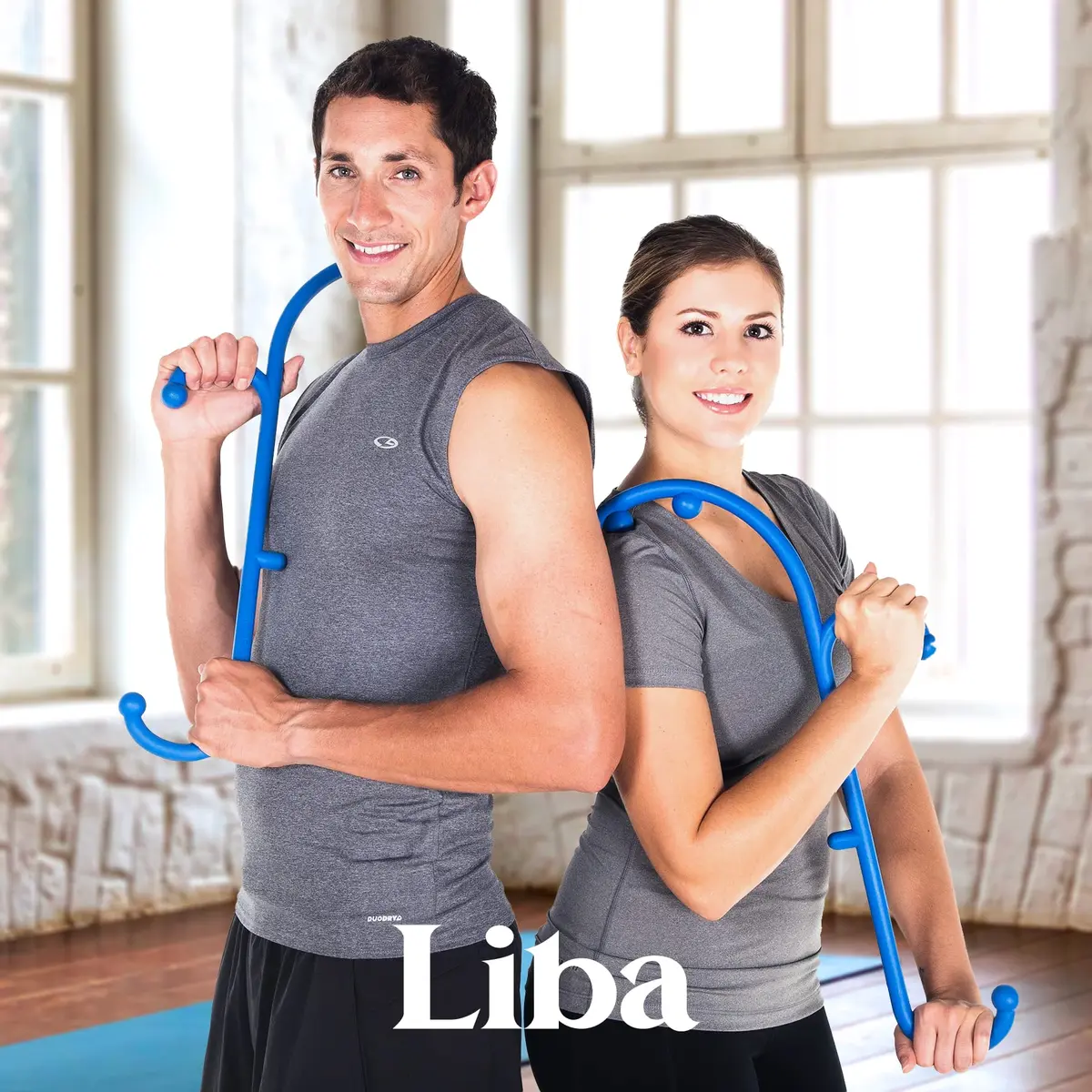 LiBa Trigger Point Back and Neck Massager 2-Pack Blue | Deep Tissue Muscle Knot Relief - view 6