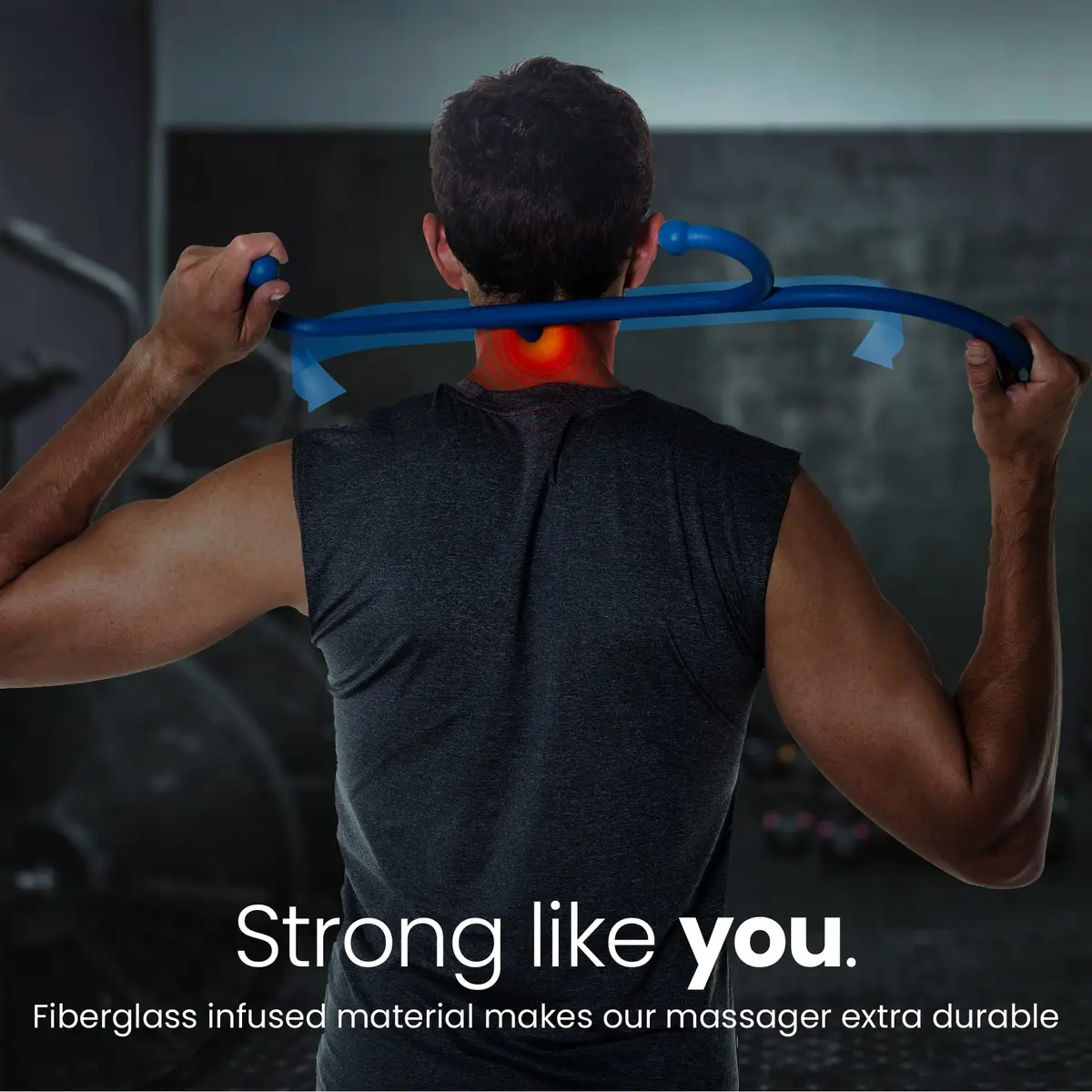 LiBa Trigger Point Back and Neck Massager 2-Pack Blue | Deep Tissue Muscle Knot Relief - view 4