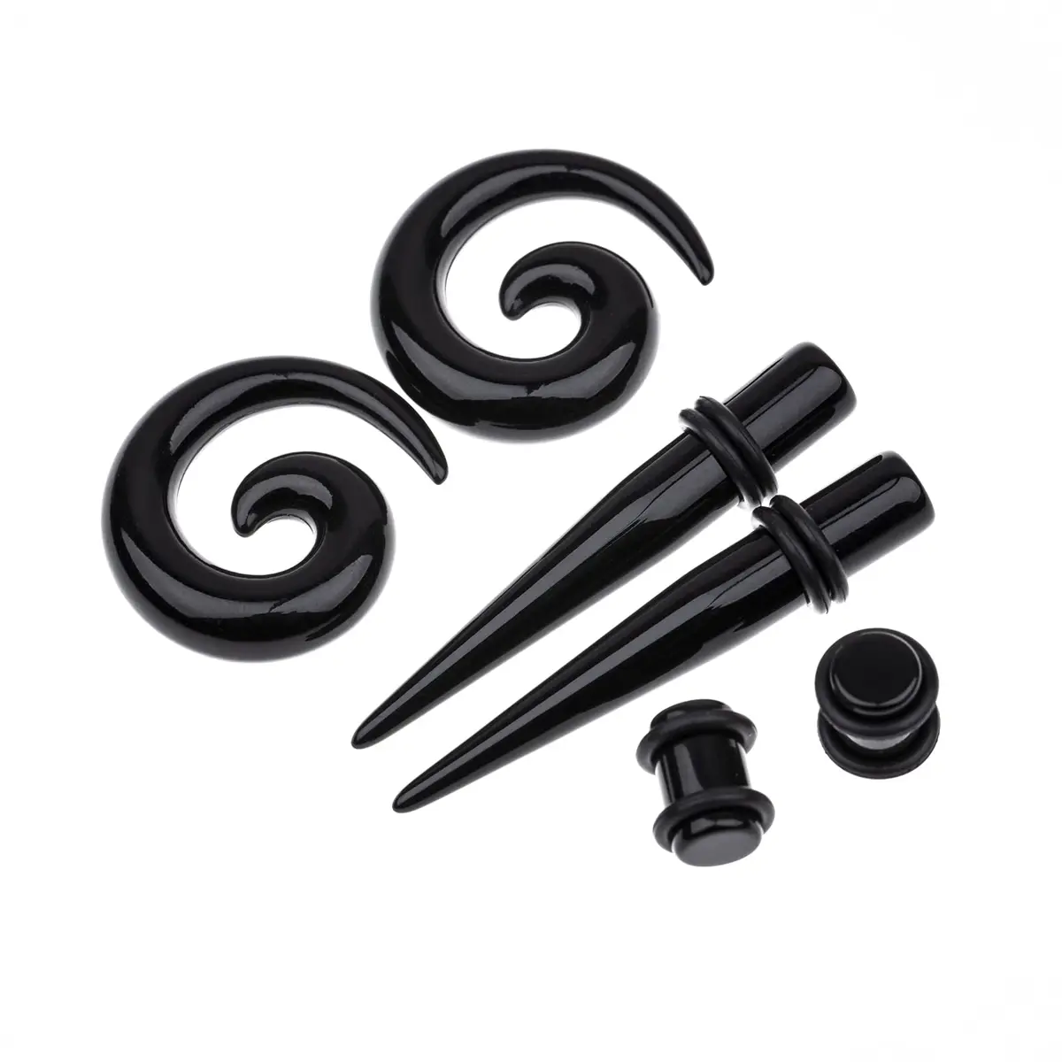 Memsion Ear Stretching Kit Gauges for Ears 14G-00G | Acrylic Expander Set for Healthy Ear Piercing - view 3
