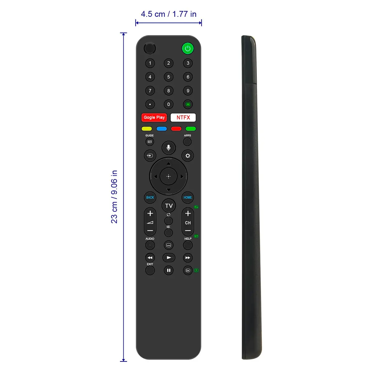 WINFLIKE RMF-TX500P RMF-TX500T Replacement Voice Remote Control for Sony TV | Compatible with Sony Bravia Models - view 2