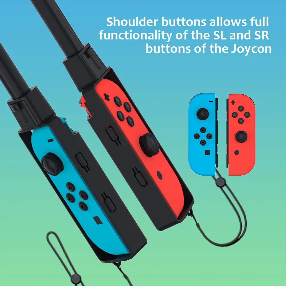 Uxilep Golf Club for Mario Golf: Super Rush | Nintendo Switch Joy-con Accessories 2 Pack (Black) - view 4