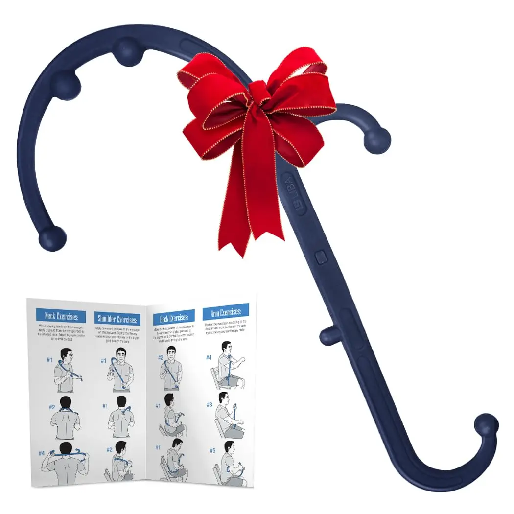 LiBa Trigger Point Hook Massager Navy | Deep Tissue Muscle Knot Relief for Neck, Back, and Full Body - main product image
