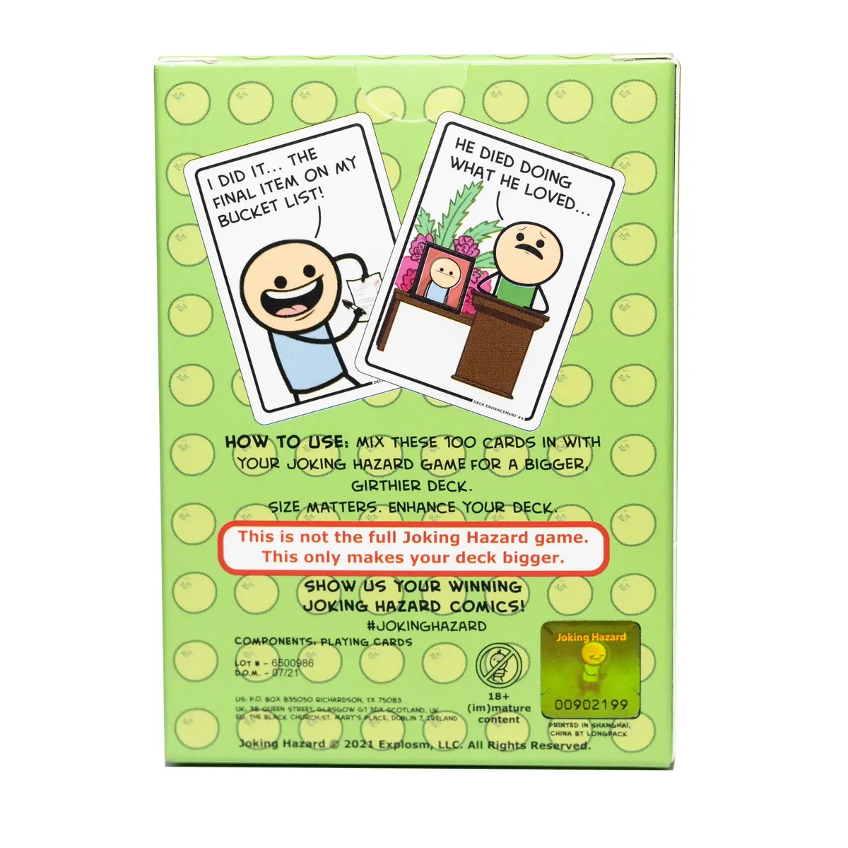 Joking Hazard Deck Enhancement #4 Expansion Pack 100 Cards | Humorous Card Game for Adults - view 2