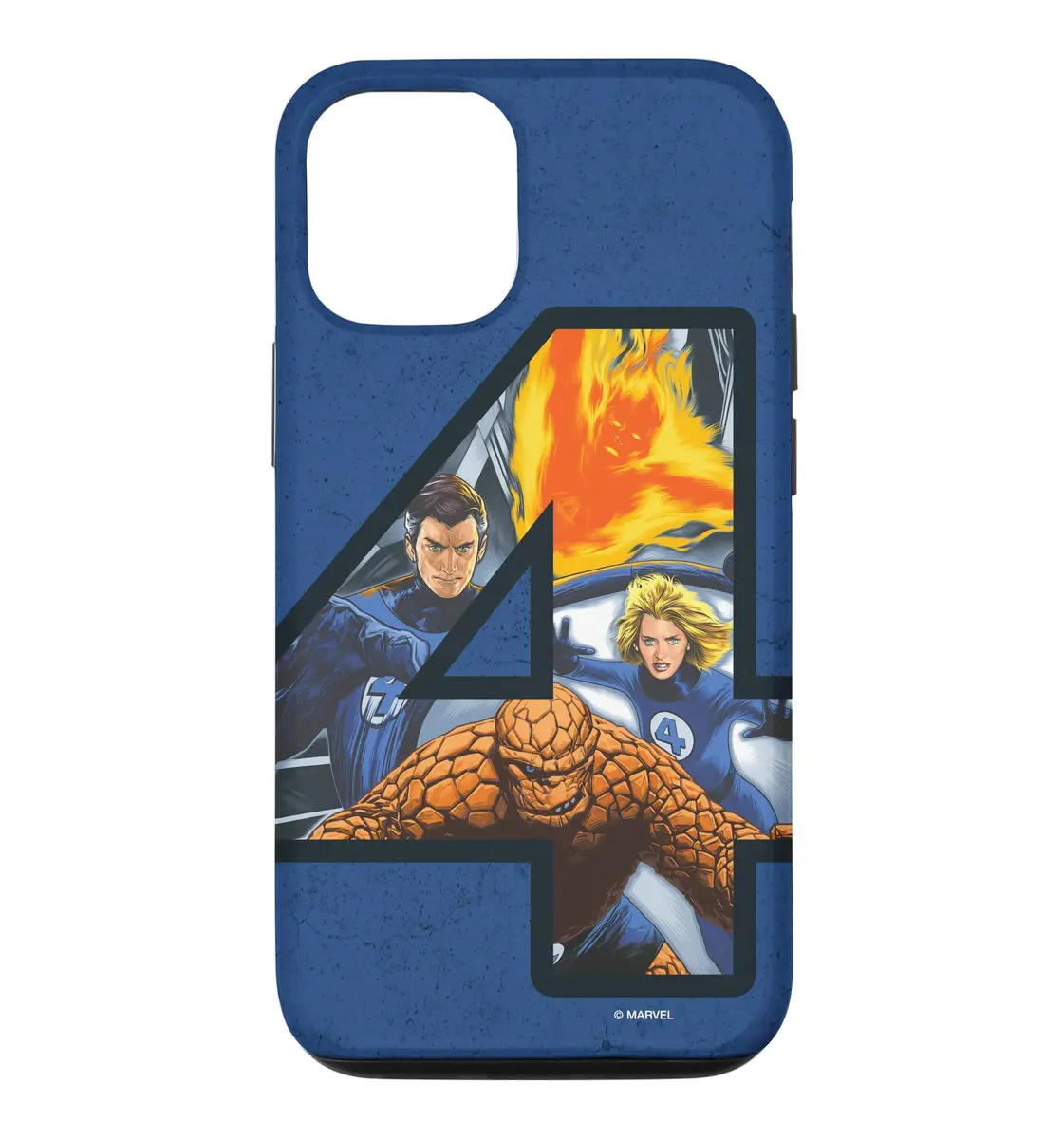 Marvel Fantastic Four 4 Super Hero Team Case for iPhone 12/12 Pro | Vibrant Retro Design with Drop Protection - main product image