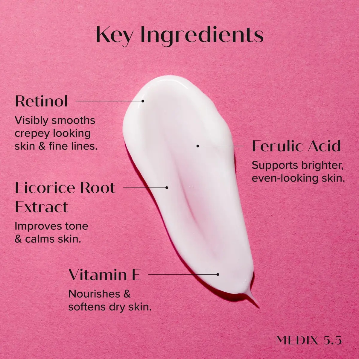 Medix 5.5 Retinol + Hyaluronic Acid Cream 2 Piece Set for Anti Aging & Hydration - view 3