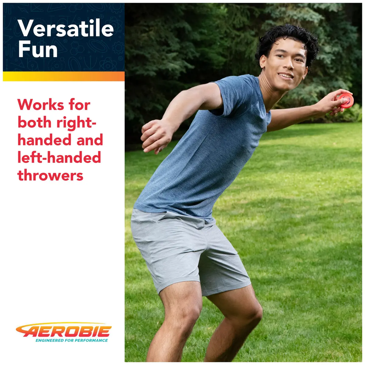 Aerobie Pro Lite Miniature Throwing Discs 3-Pack (2 Red, 1 Purple) | Perfect for Kids, Backyard Games & Disc Golf - view 5