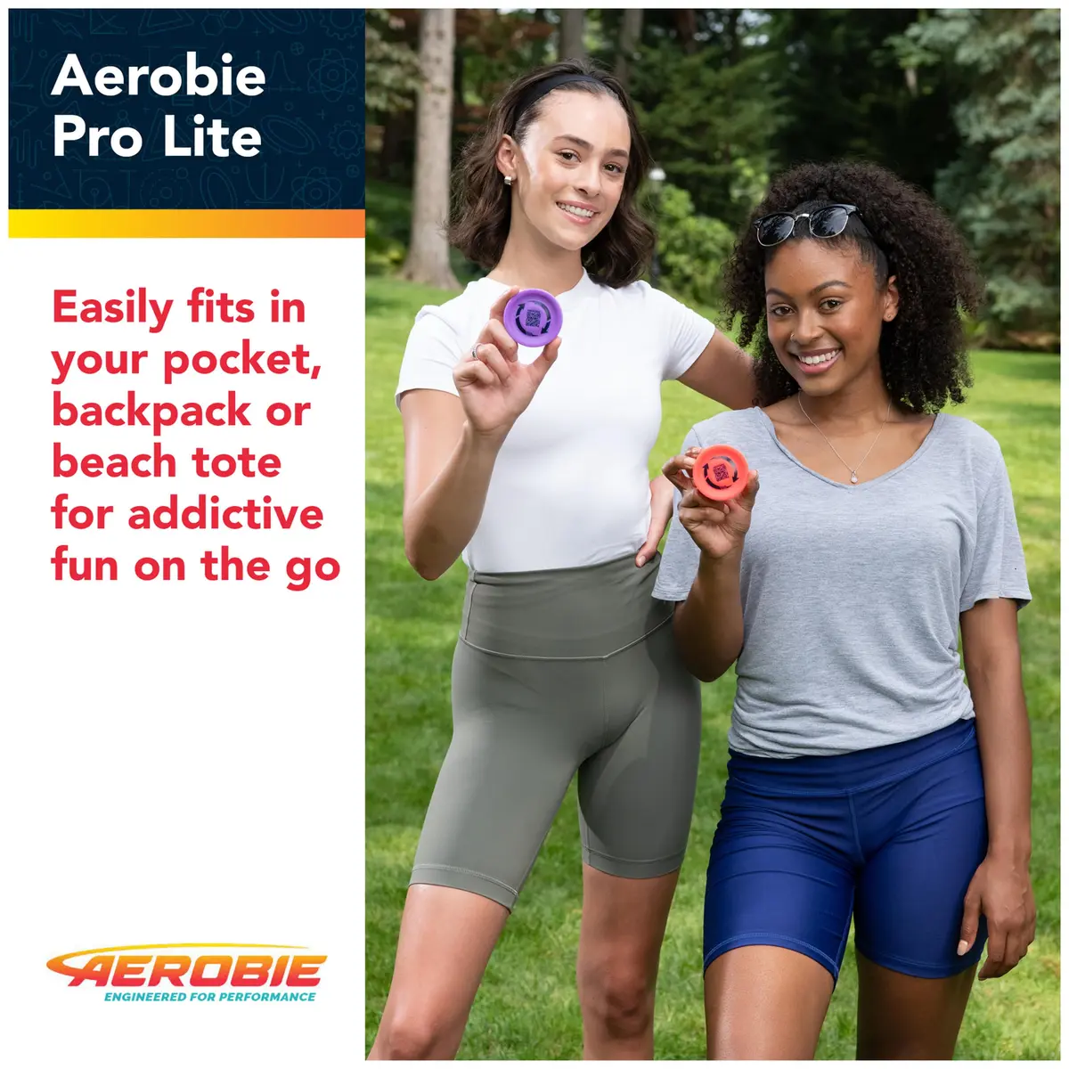 Aerobie Pro Lite Miniature Throwing Discs 3-Pack (2 Red, 1 Purple) | Perfect for Kids, Backyard Games & Disc Golf - view 3