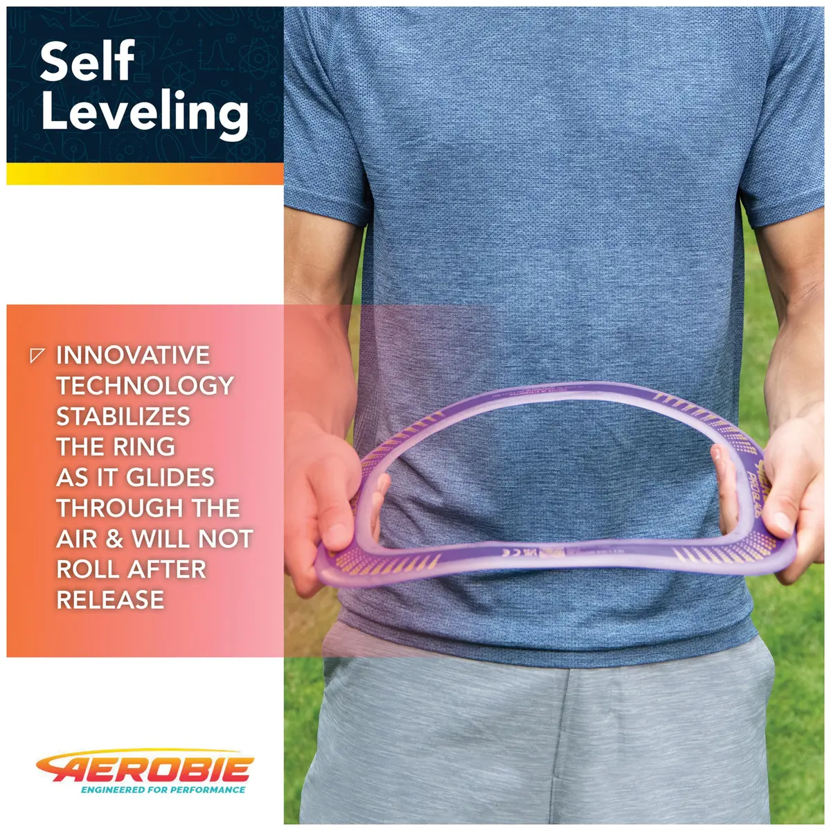 Aerobie Pro Blade Throw Ring Purple 35.56cm (14 inch) | World Record Distance Flying Disc - view 4