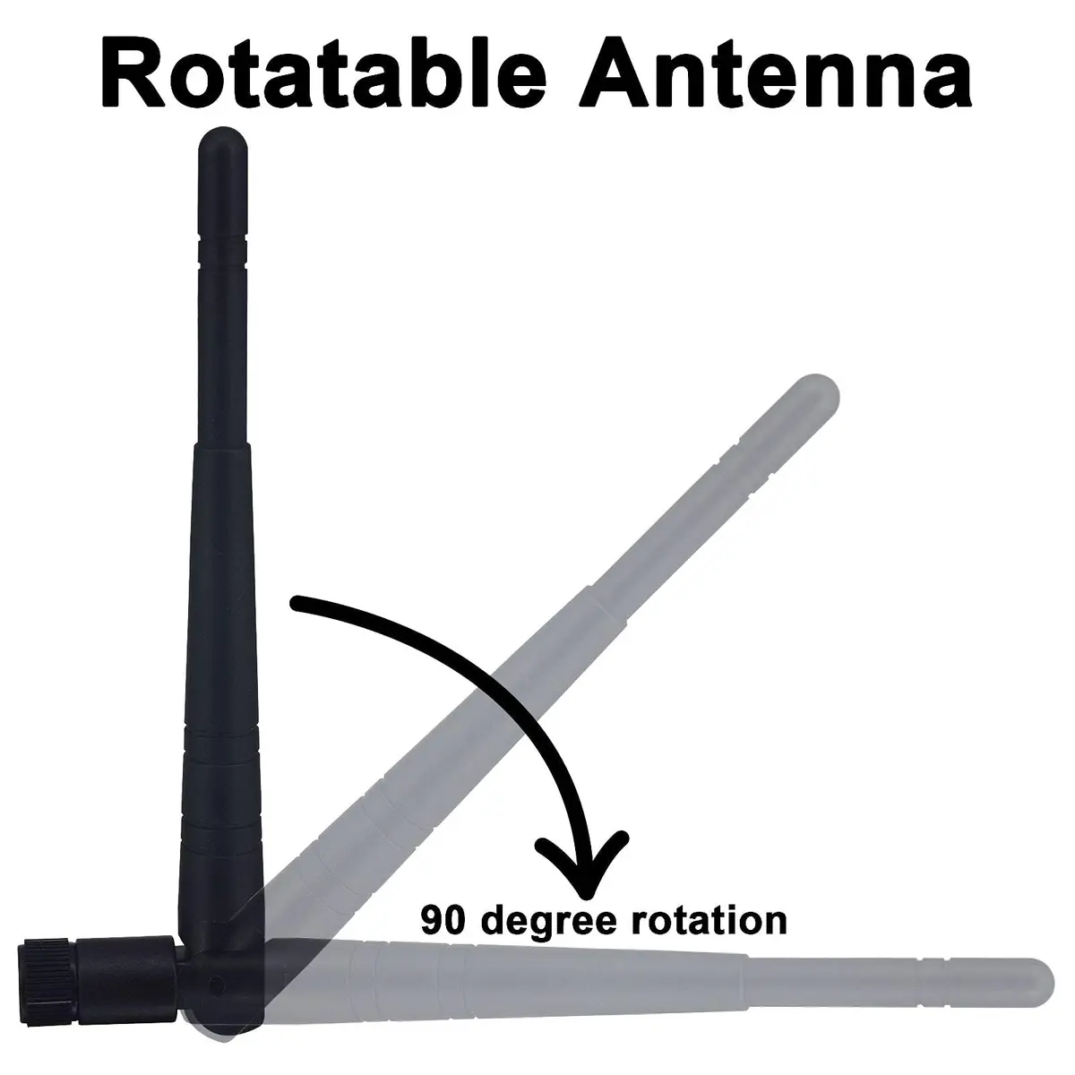 Boobrie Dual Band WiFi Antenna 8dBi High Gain 2.4GHz 5GHz 5.8GHz | Omni-Directional RP-SMA Male - view 4