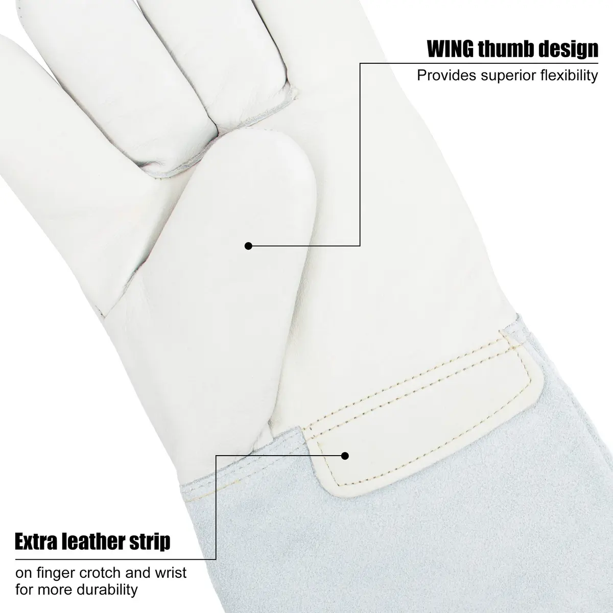 BEETRO -292℉— -418℉/-180℃— -250℃ Cryogenic Antifreeze Gloves 16 Inch | Low Temp Resistant, 5 Pairs - view 9