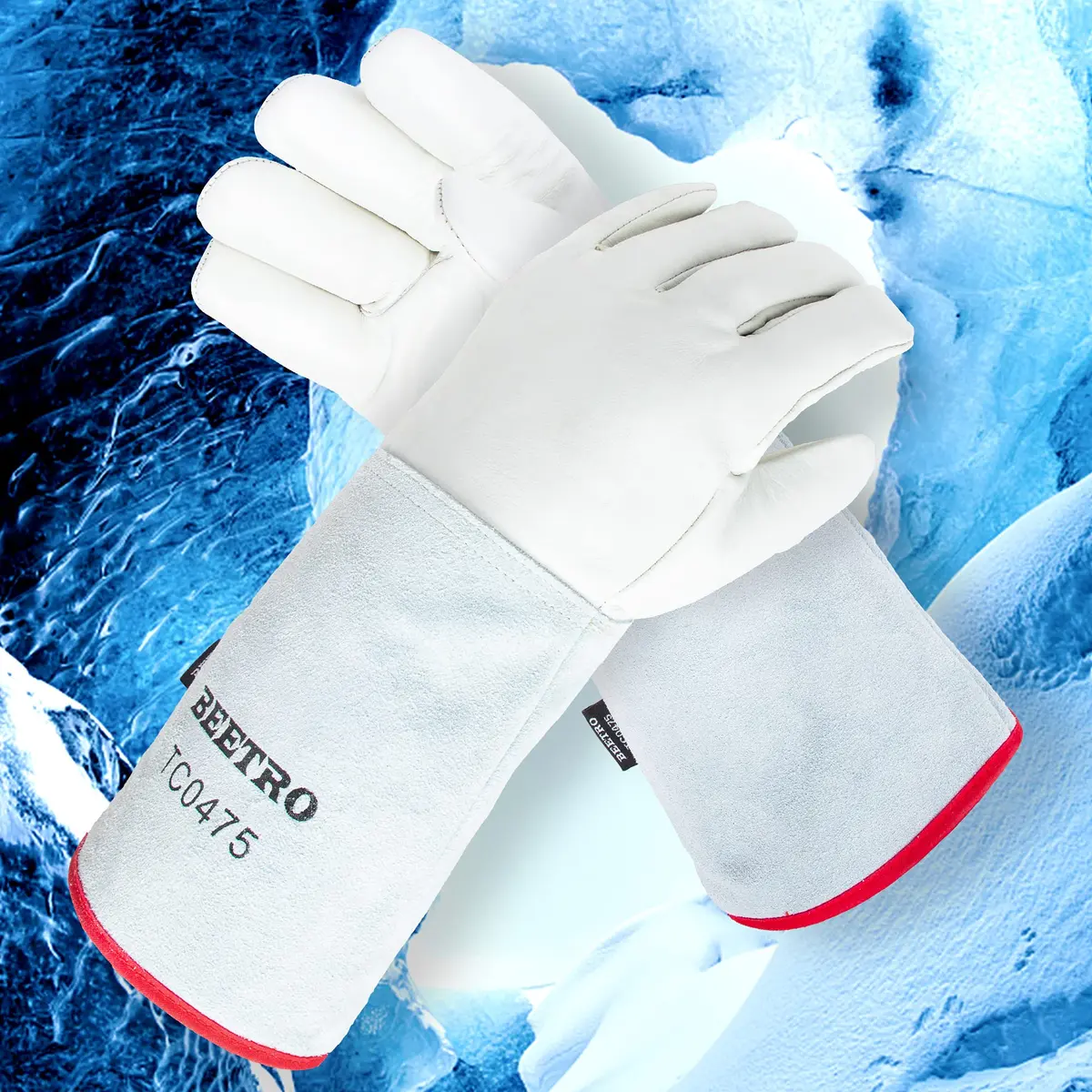BEETRO -292℉— -418℉/-180℃— -250℃ Cryogenic Antifreeze Gloves 16 Inch | Low Temp Resistant, 5 Pairs - view 4