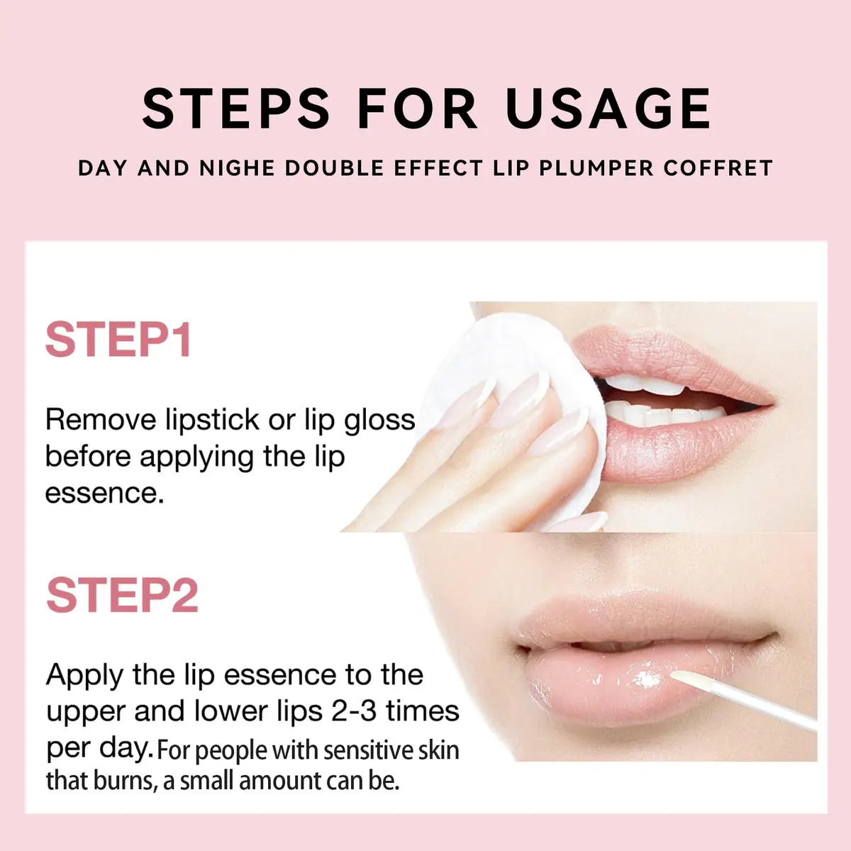 KISSIO Lip Plumper Set 4PCS | Hydrating & Volumizing Lip Care for Day & Night - view 5