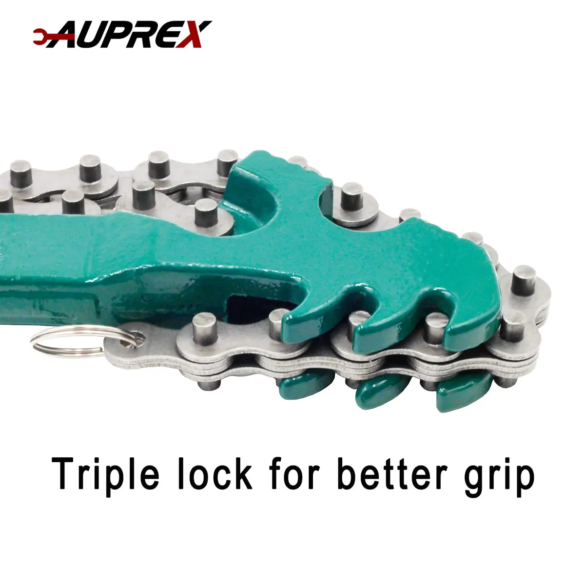 AUPREX 16 Inch Adjustable Chain Oil Filter Wrench Heavy Duty Pipe Fitter Tool | Fits 1.5” to 8” - view 3