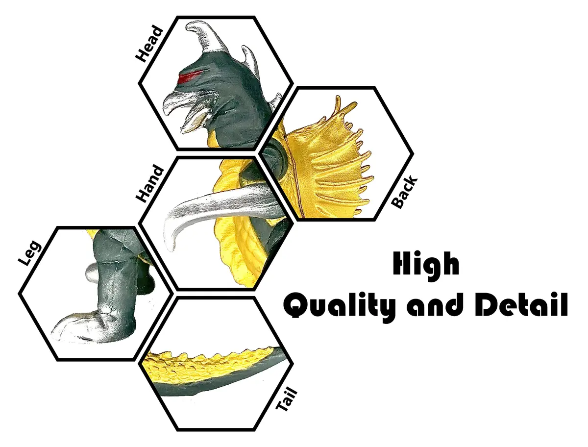 TwCare Set of 7 Godzilla Toys with Carry Bag | Movable Joints Action Figures for Kids - view 3