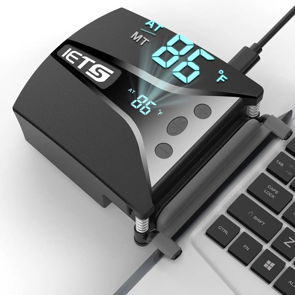 IETS GT202UB Vacuum Laptop Fan Cooler with Temperature Display | Rapid Cooling for Gaming Laptops - main product image