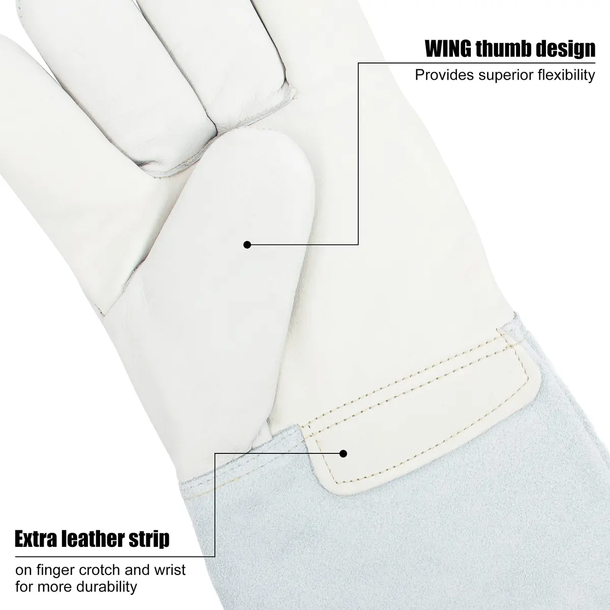 BEETRO -292℉— -418℉/-180℃— -250℃ Cryogenic Antifreeze Gloves 14 Inch | Low Temp Resistant 5 Pairs - view 9