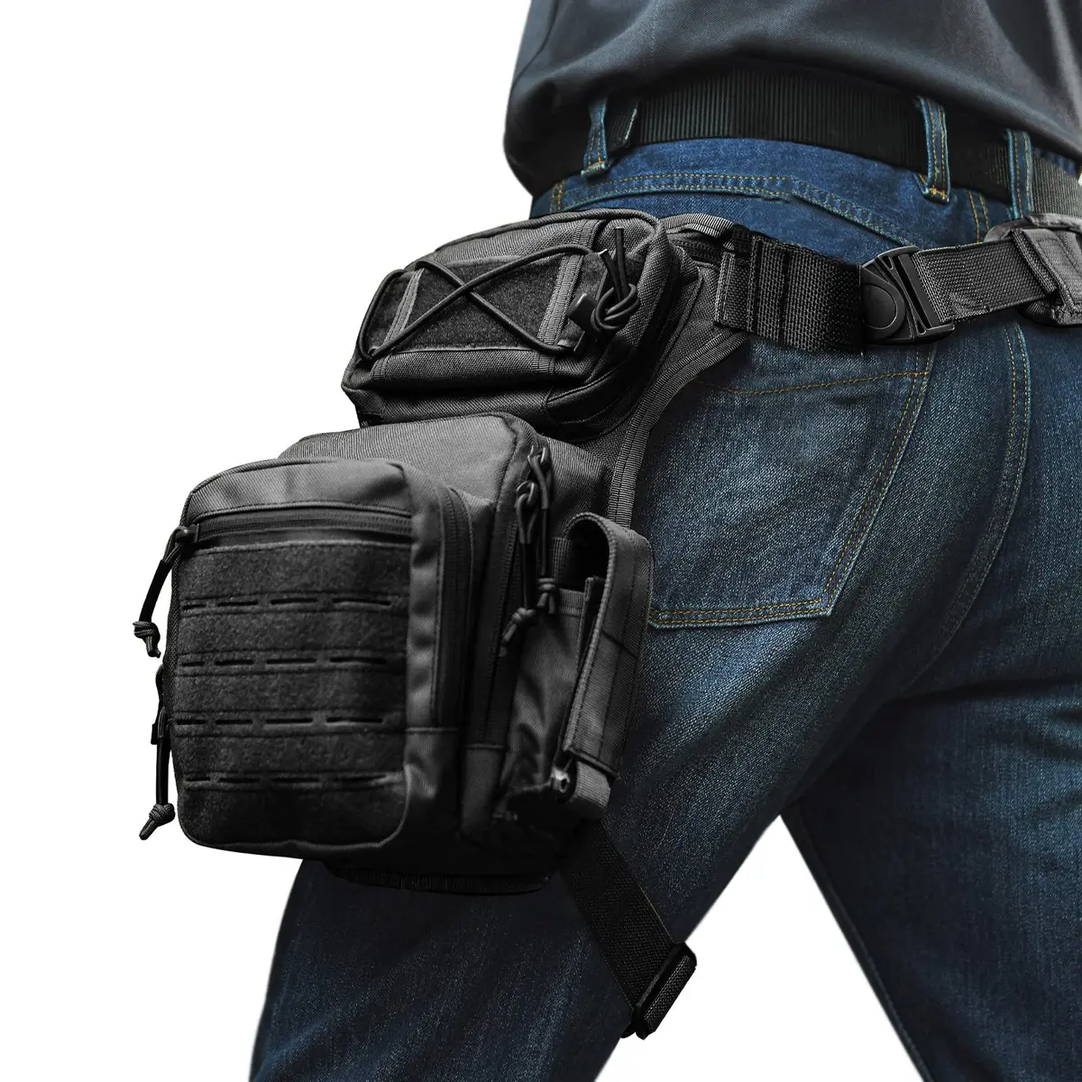 ATZB Drop Leg Bag for Men Women Military Tactical Thigh Pack 26cm x 33cm Waterproof Nylon - main product image