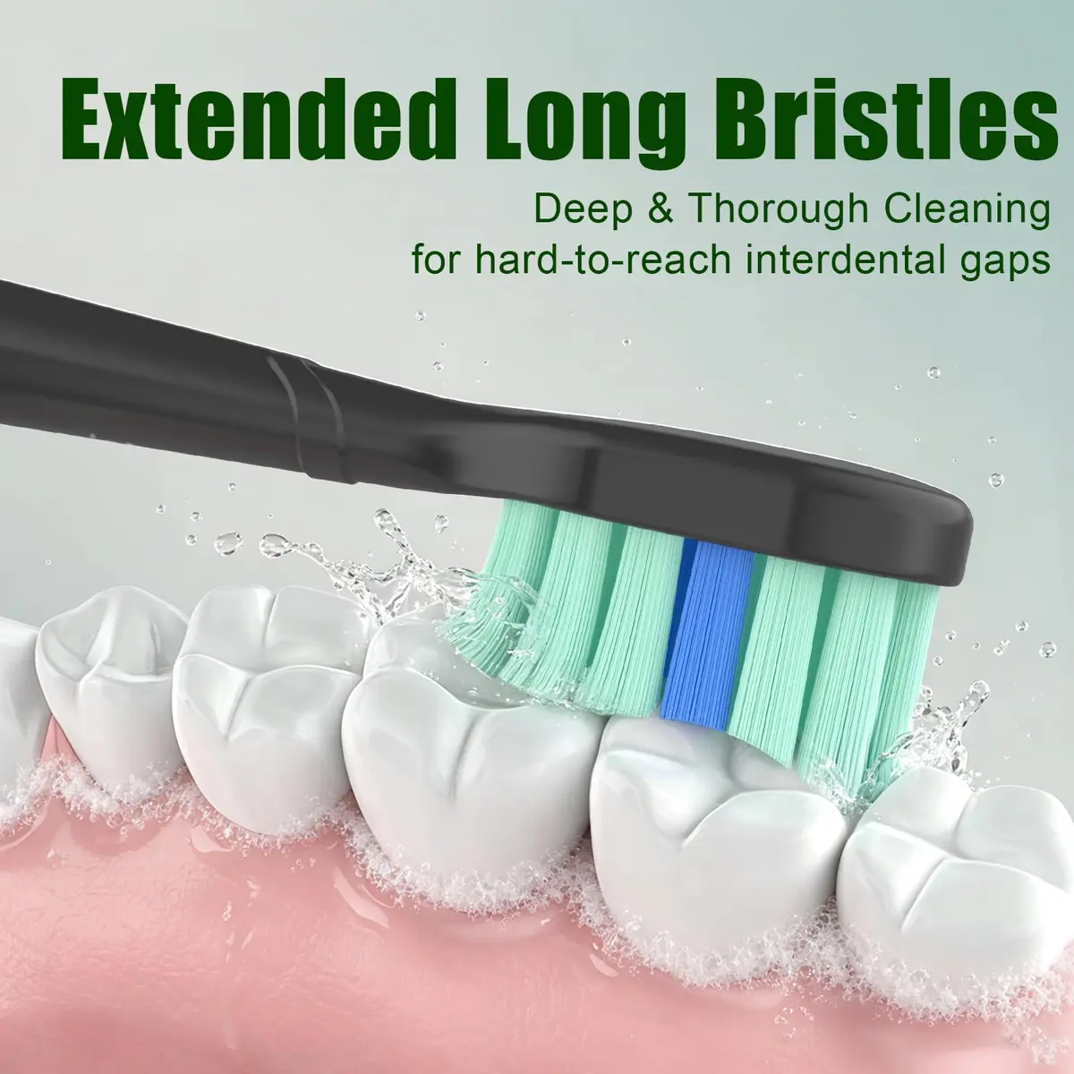 toptheway Toothbrush Replacement Heads Compatible with Philips Sonicare Black | Plaque Control 10 Pack - view 5