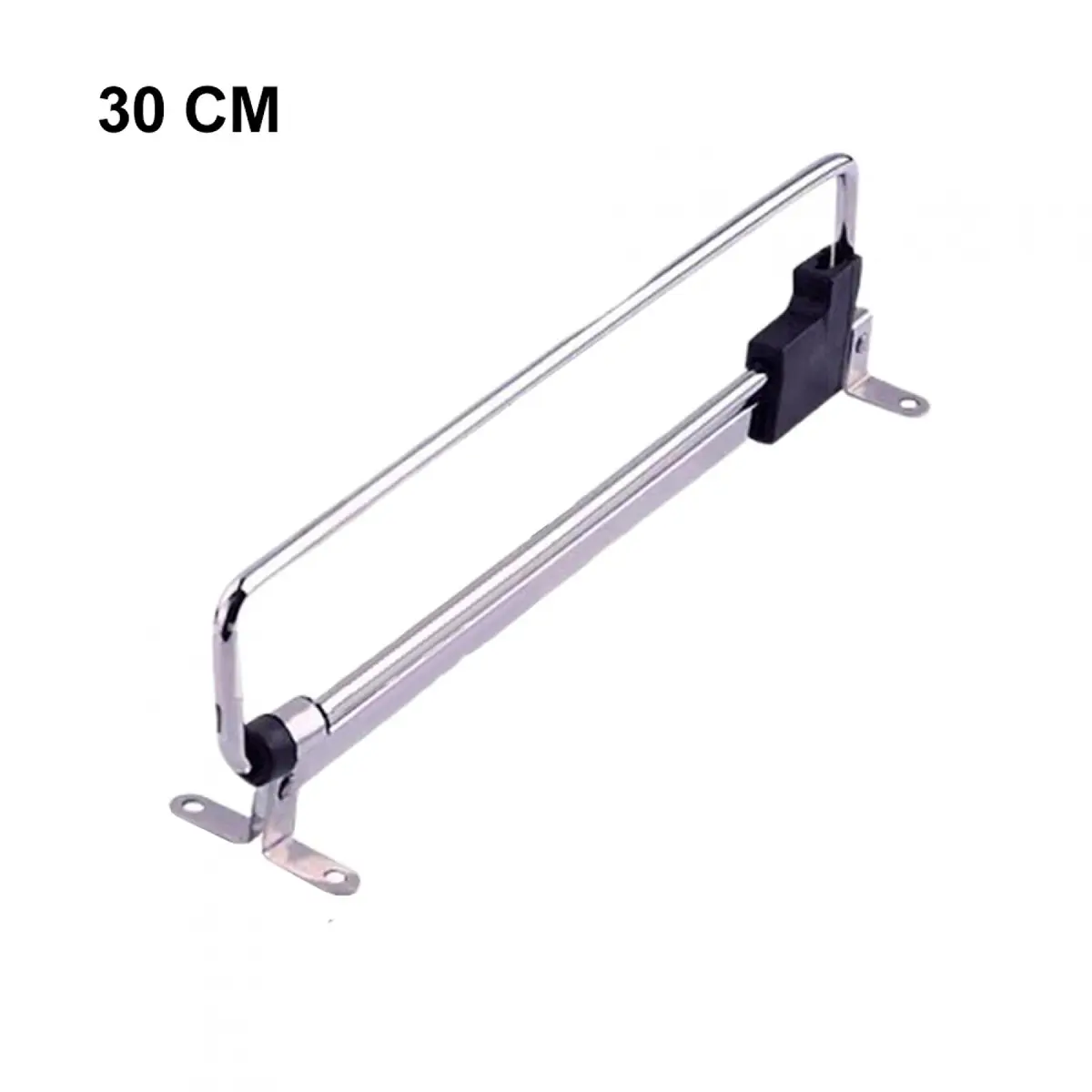 QOTSTEOS Heavy Duty Retractable Wardrobe Closet Pull Out Rod 30cm | Space-Saving Iron Organizer - view 2
