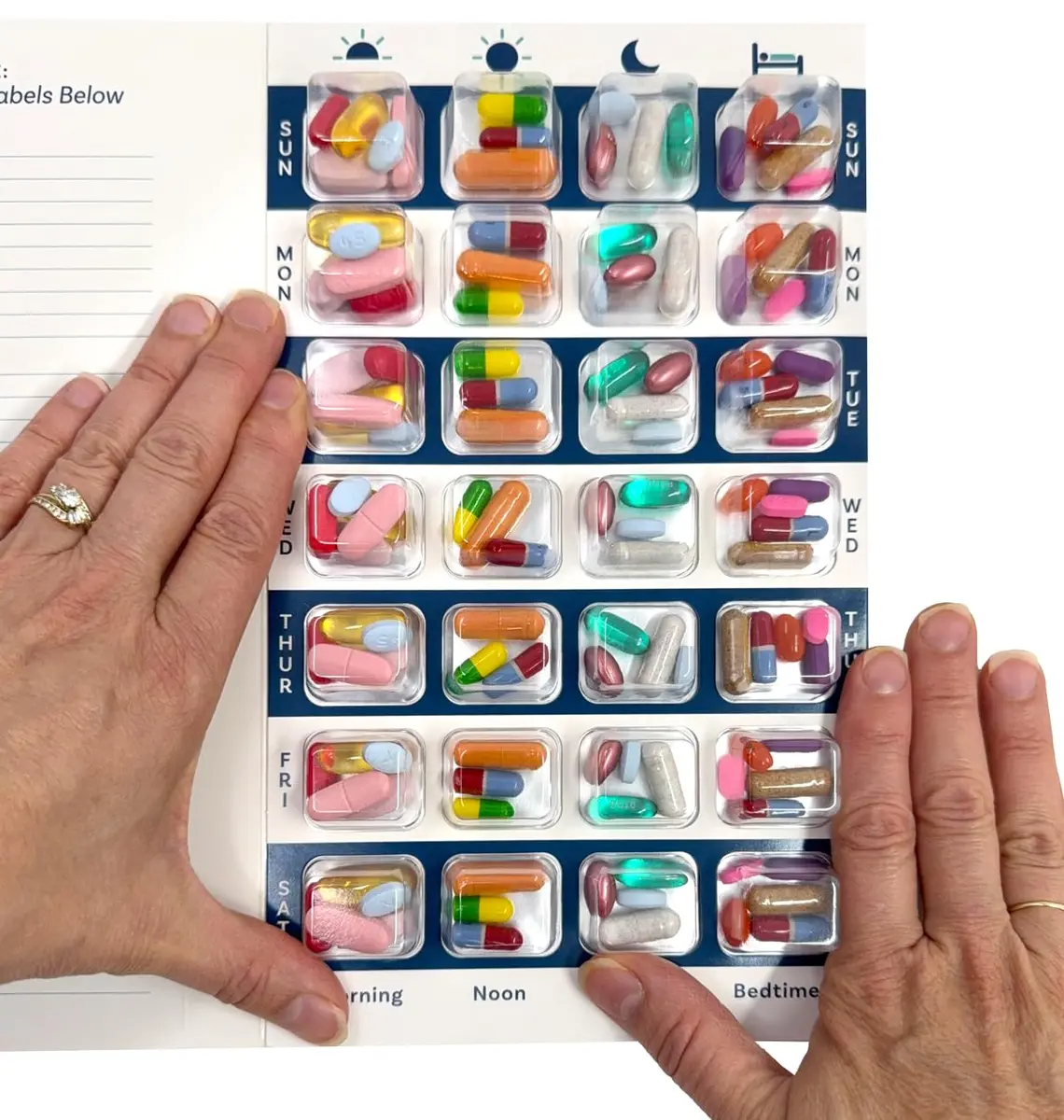 PILL THING Personal Pill Dispenser 4X a Day Weekly XL | No Equipment Needed - view 7